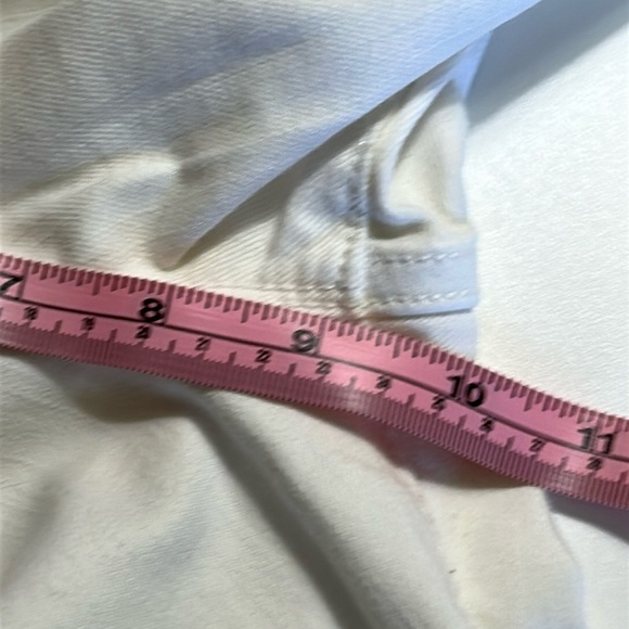 LUCKY BRAND MOLLIE CROP MID RISE WHITE DENIM JEANS SIZE 6/28 - Picture 13 of 15
